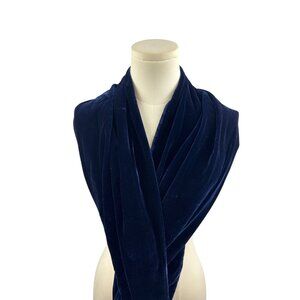 Charter Club Velvet Wrap Scarf In Midnight Blue